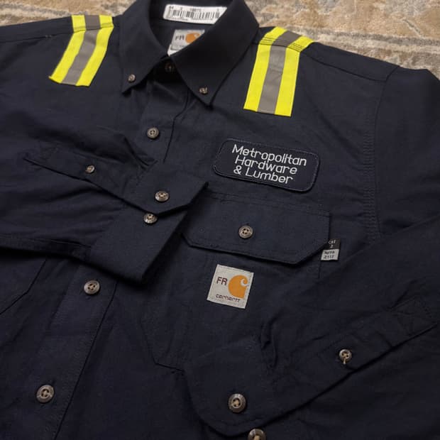 [칼하트] 리플렉티브 FR 워크 셔츠 네이비 고프코어