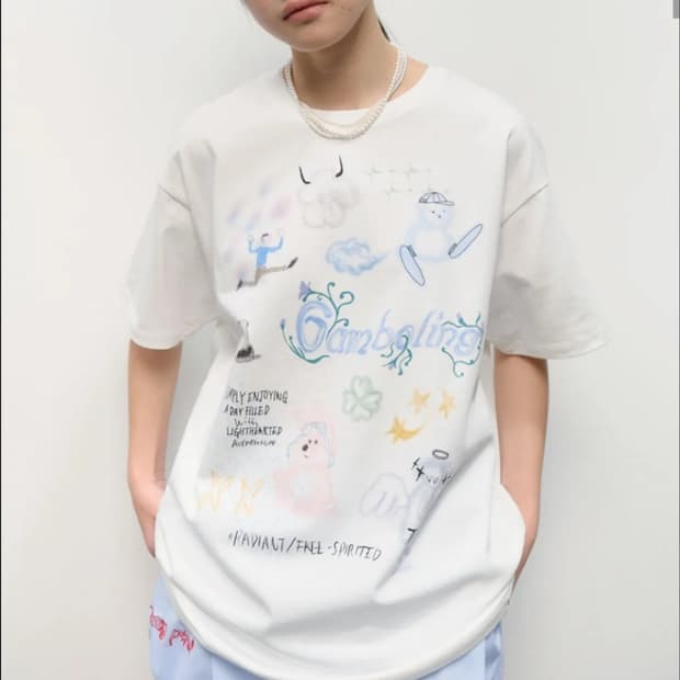 타입서비스 gamboling top 화이트
