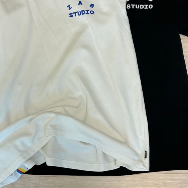 IAB studio 10주년 반팔 xl 흰,검 일괄판매