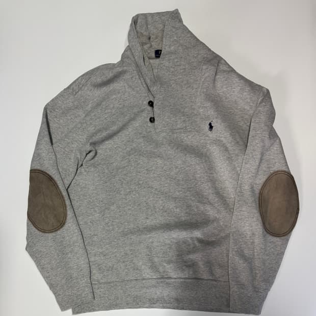 폴로 랄프로렌 엘보패치 카울넥 맨투맨 XL