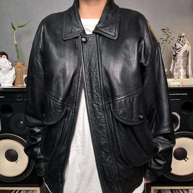 램스킨 봄버자켓