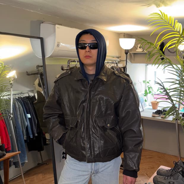 80’s American genuine leather A-2 bomber