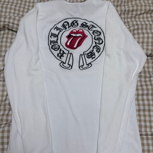 올드크롬 롤링스톤즈 자수니트 L