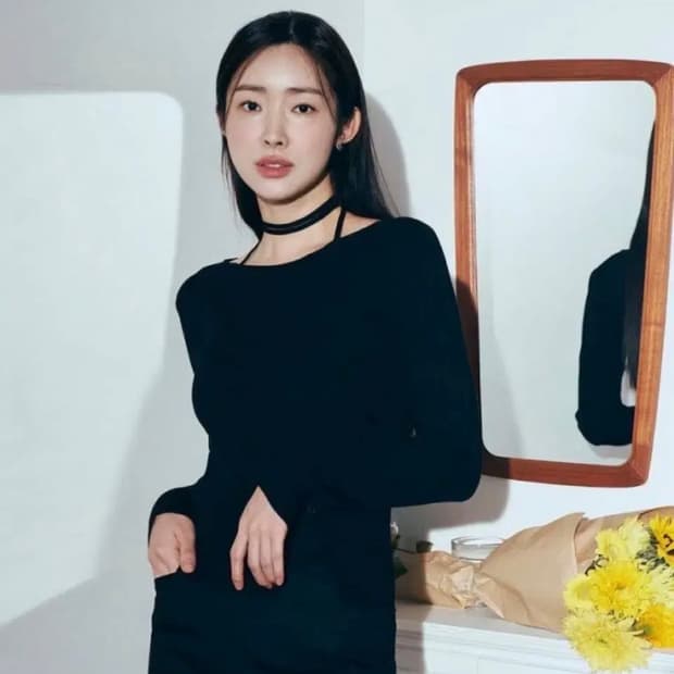 아티드 스트랩 니트(블랙)