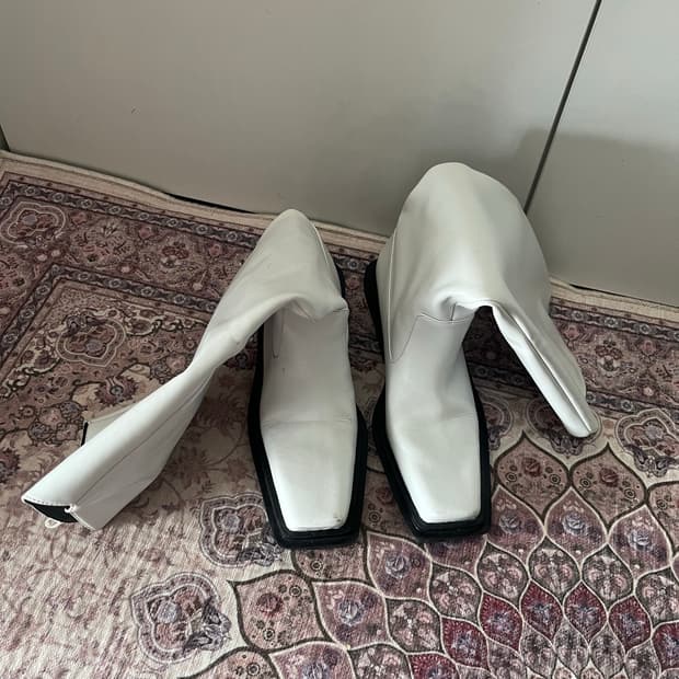 Zara 소가죽 웨스턴부츠 38