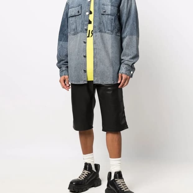 032c 오버사이즈 데님 셔츠 자켓