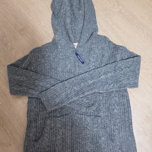 배드보이 여성 울 니트 후드집업 M