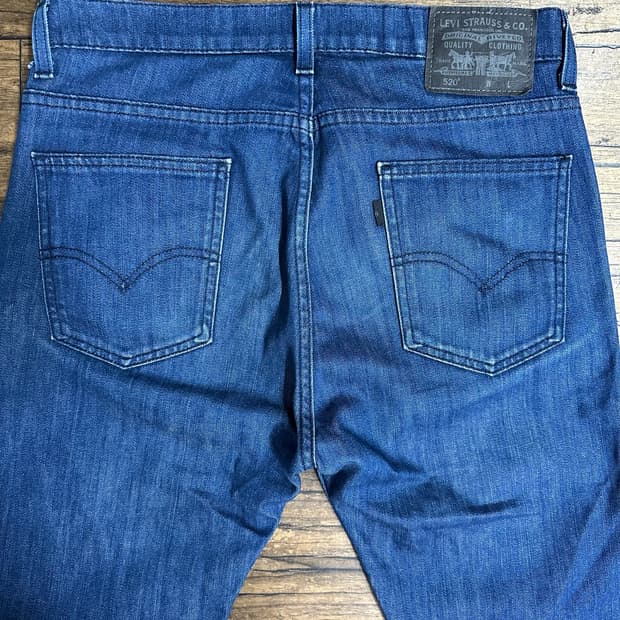 리바이스 LEVIS 520 블랙탭 테이퍼드 데님 팬츠 W32