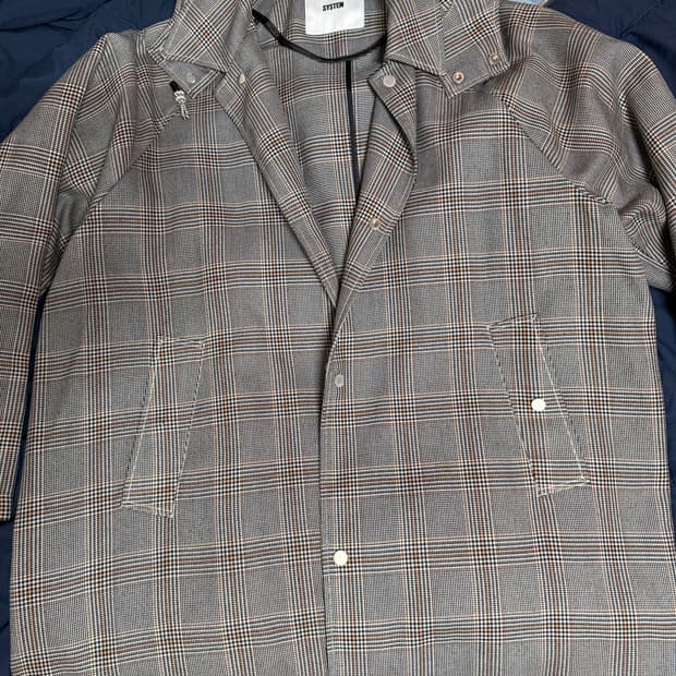 시스템옴므 간절기 롱코트 팝니다