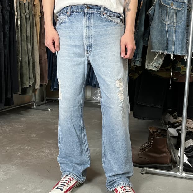 90's USA Made 빈티지 리바이스 517 오렌지탭 부츠컷