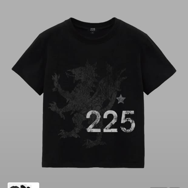 225 dragon crop T-shirt 드래곤 크롭 반팔