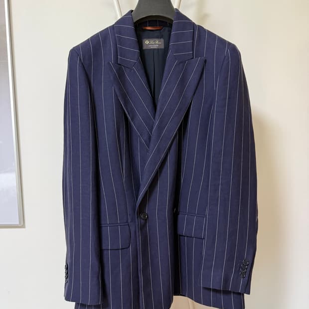 린넨 더블 브레스트 자켓