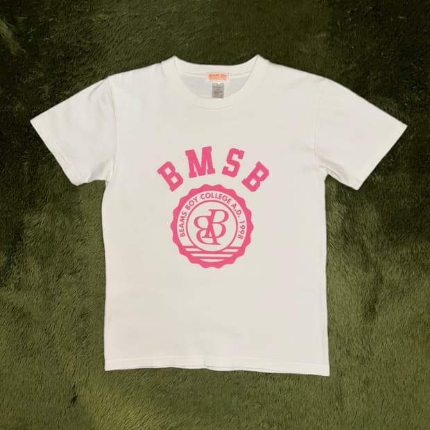 BEAMS BOY 빔즈보이 오리지널 로고 프린트 티셔츠