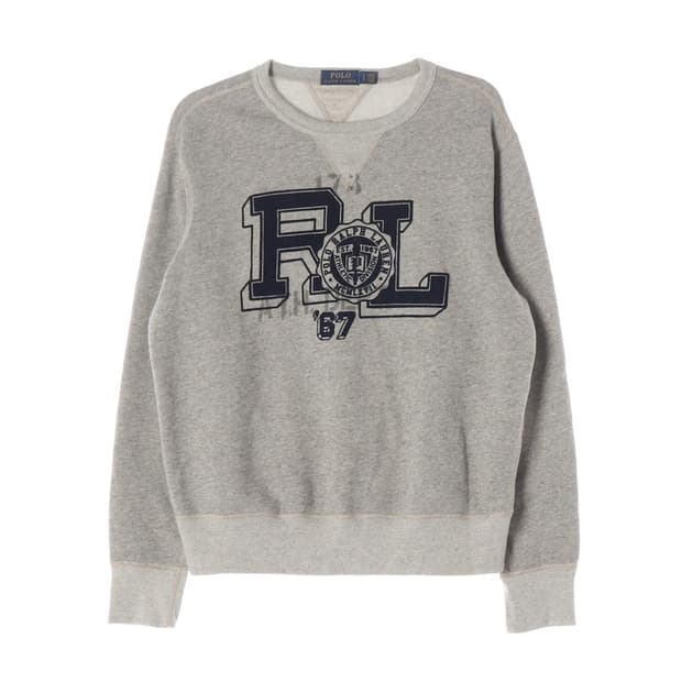 폴로 랄프로렌 RL 67 아카이브 그래픽 플리스 맨투맨 L