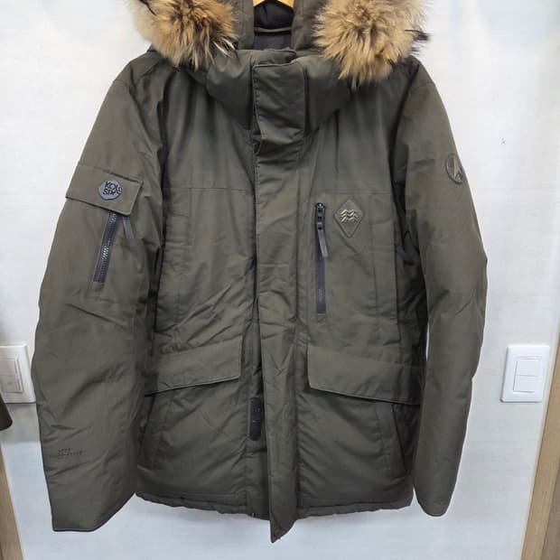 코오롱스포츠 대장급 안타티카 고어 윈드스토퍼 파카패딩 95