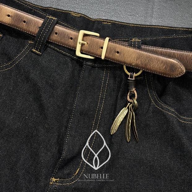 🌗 Vintage leather belt / 이태리 빈티지 가죽 벨트