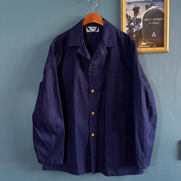 80‘s Sweden Fristads Blue Workwear Jacke