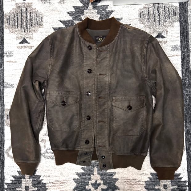 [M] RRL A-1 코튼 플라이트 자켓