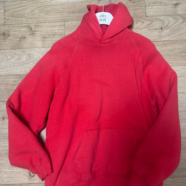 아프레쎄 빈티지 스웻 후드 레드 2
