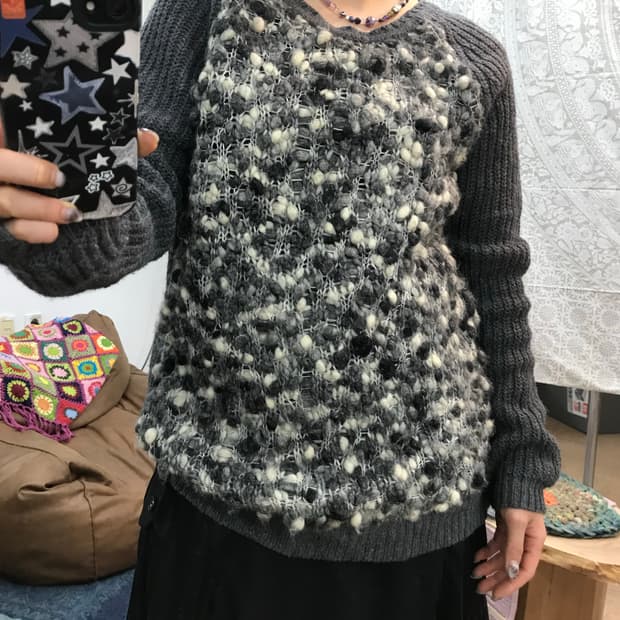 빈티지 디테일 나그랑 니트 