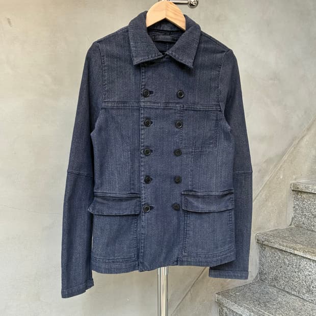 고무 GOMME 데님 피코트