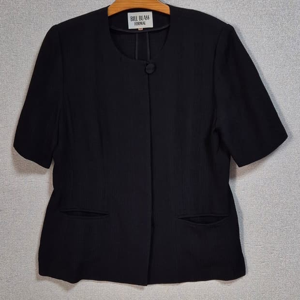 일본빈티지 BILL BLASS 블랙 반팔 여름 자켓