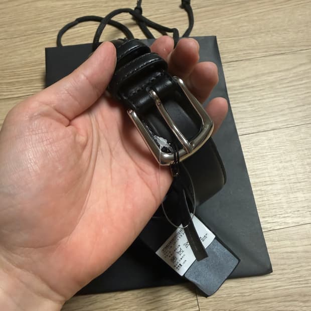 클럽모나코 남성 블랙 벨트 / 32 / 새상품 / 소가죽 / 이탈리아 제