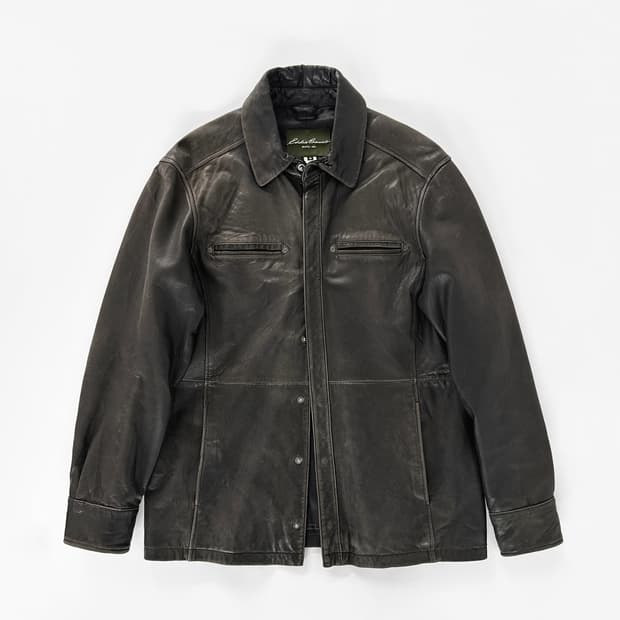 90~00s 에디바우어 제뉴인 램 레더 자켓