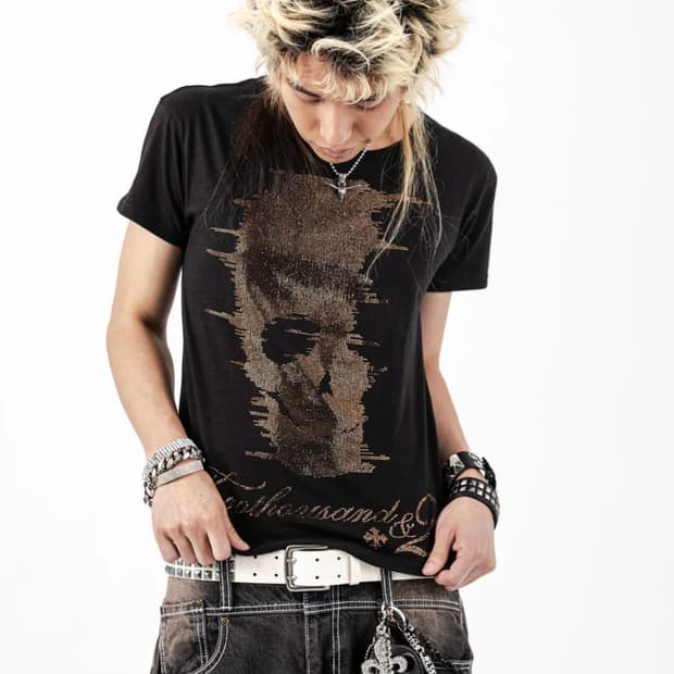 (2002)Line stone skull t