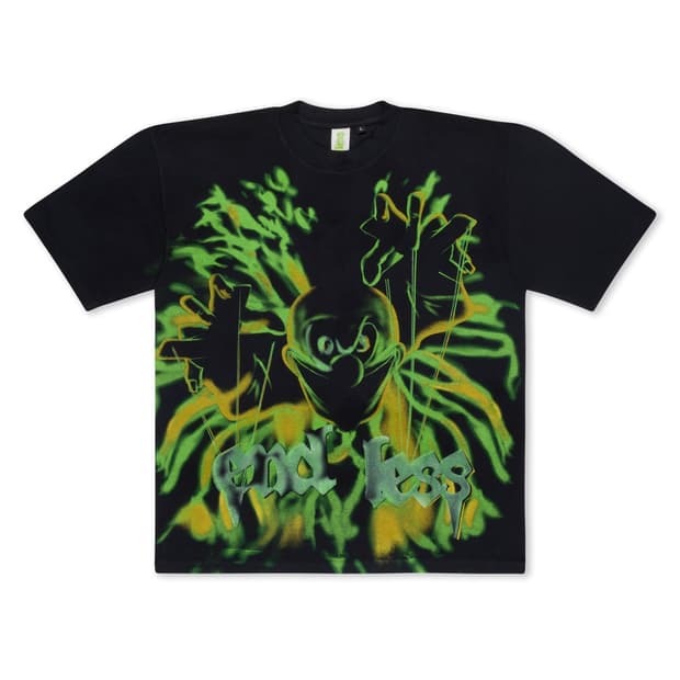 엔드리스 데님 크라운 글로우 반팔 그린