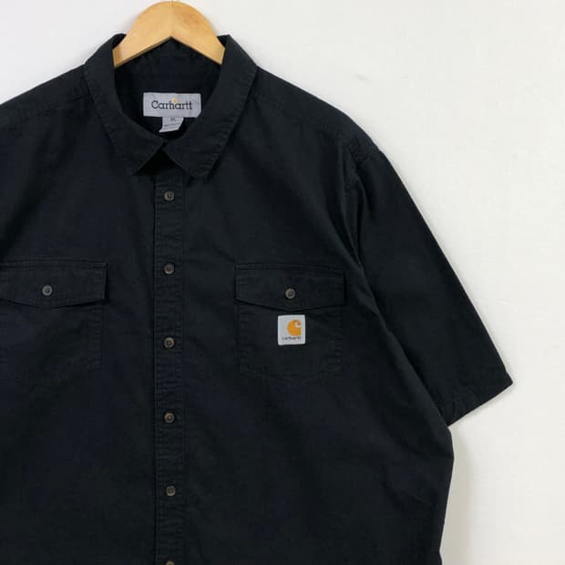 XL 칼하트 블랙 워크 셔츠