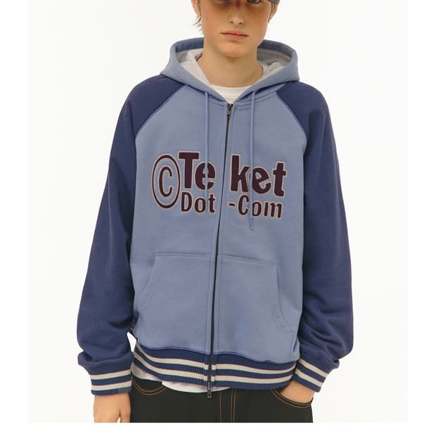 테켓 teket 후드집업 블루