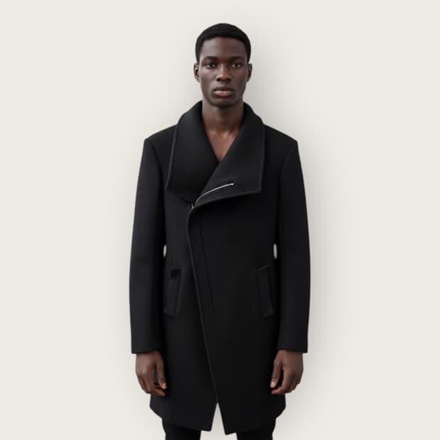 system homme 시스템 옴므 사선지퍼코트 구합니다