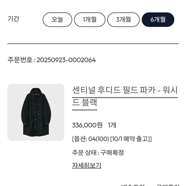 벨리에 센티널 후디드 필드 파카 블랙 100사이즈