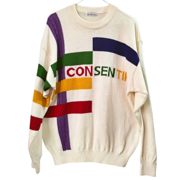 CONSENTIRE 몬드리안 니트 L