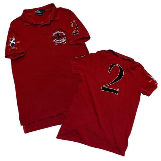 폴로 랄프로렌 블랙와치 빅포니 치프키프 카라티 레드