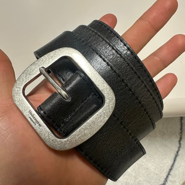 언더마이카 mu.128 크랙 레더 벨트