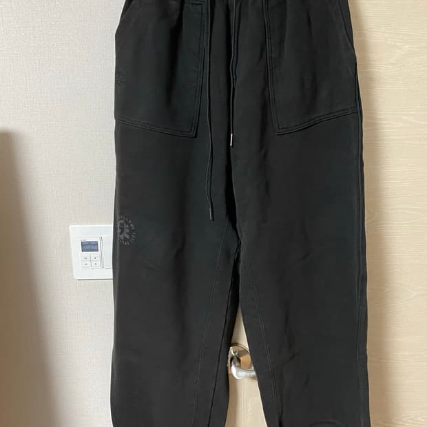 [2] 폴리테루 1011 퍼티그 스웻팬츠 블리치드 블랙