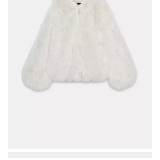 자라 후드페이크 퍼 숏 코트 4341/885/721