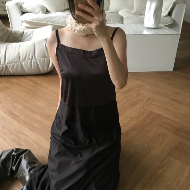vintage brown slip dress