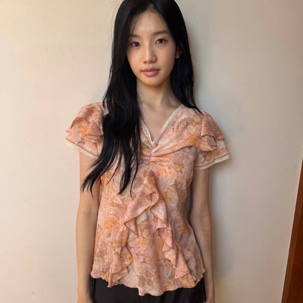 인앤양인하모니 프릴 탑 오렌지
