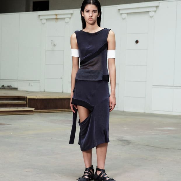 Open yy PANEL CUTOUT SKIRT 오픈와이와이 스커트