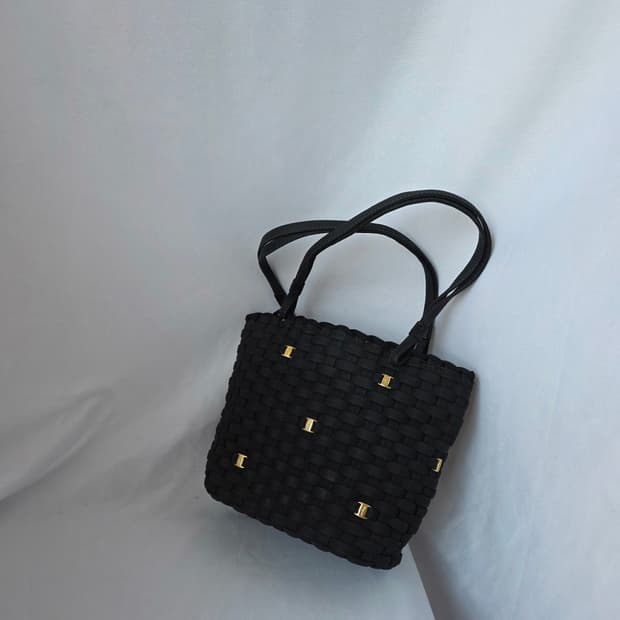 [정품 Ferragamo] 페레가모 미니 바라 여성 토트백 라탄백