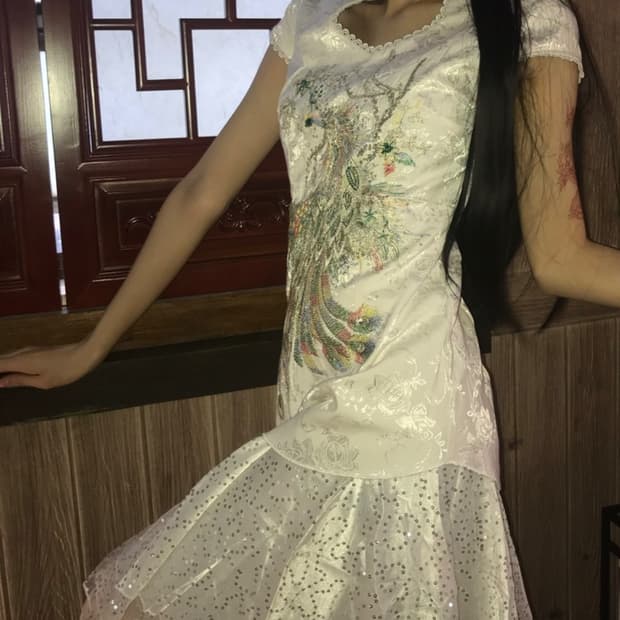 피아오량 piaoliang 오리엔탈 페어리 미니 드레스 원피스