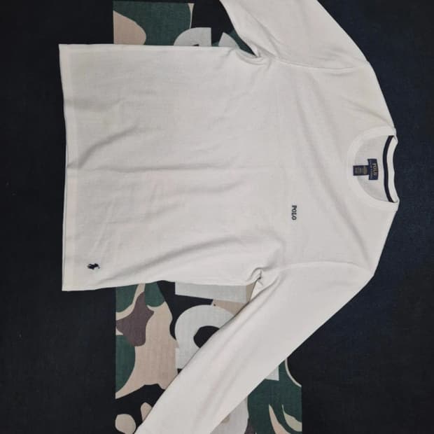 폴로 와플티셔츠 L