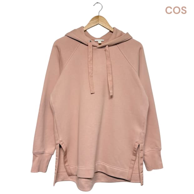 3641 COS 코스 연핑크 트임 후드티