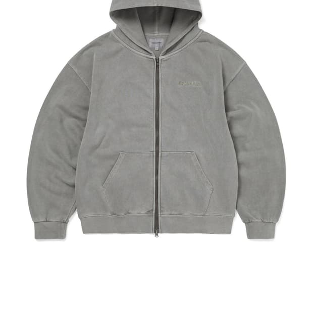 디스이즈네버댓 와플라인 후드집업 다크그레이(S)