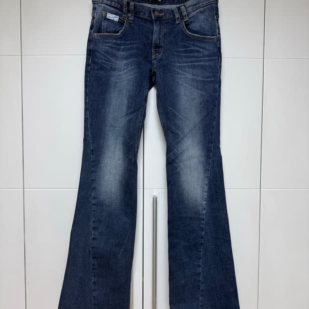 플리즈노팔로우 부츠컷 데님 진청 M 