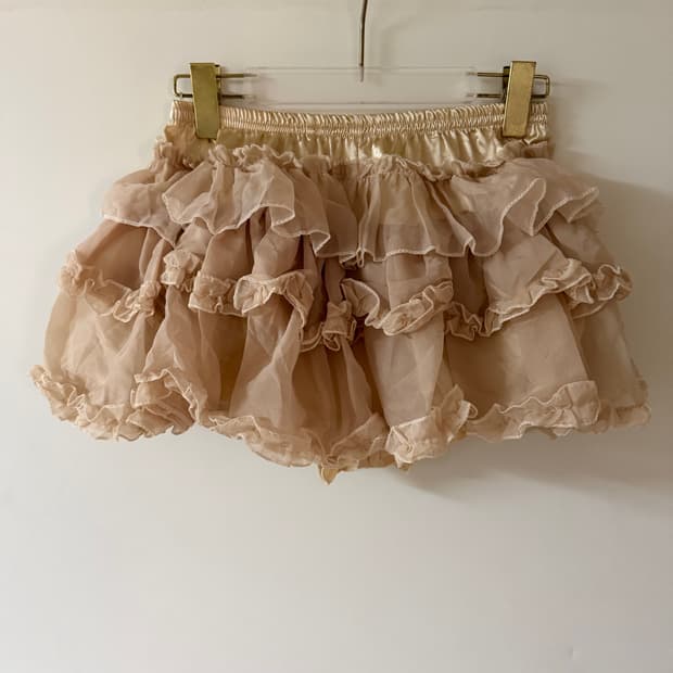 새상품 여자 쉬폰 캉캉 미니스커트