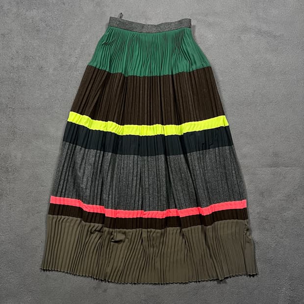 Kolor 컬러 15aw 플리츠 롱 스커트